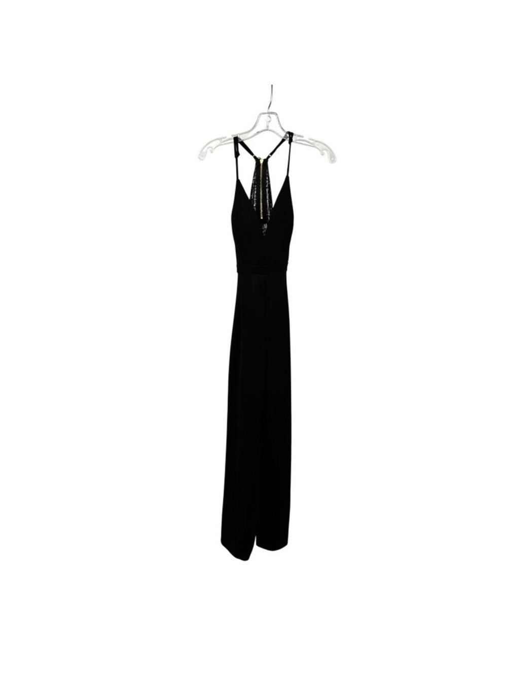 Emerald Sundae Sleeveless Jumpsuit Lace Cut Out Back Black Size Small
